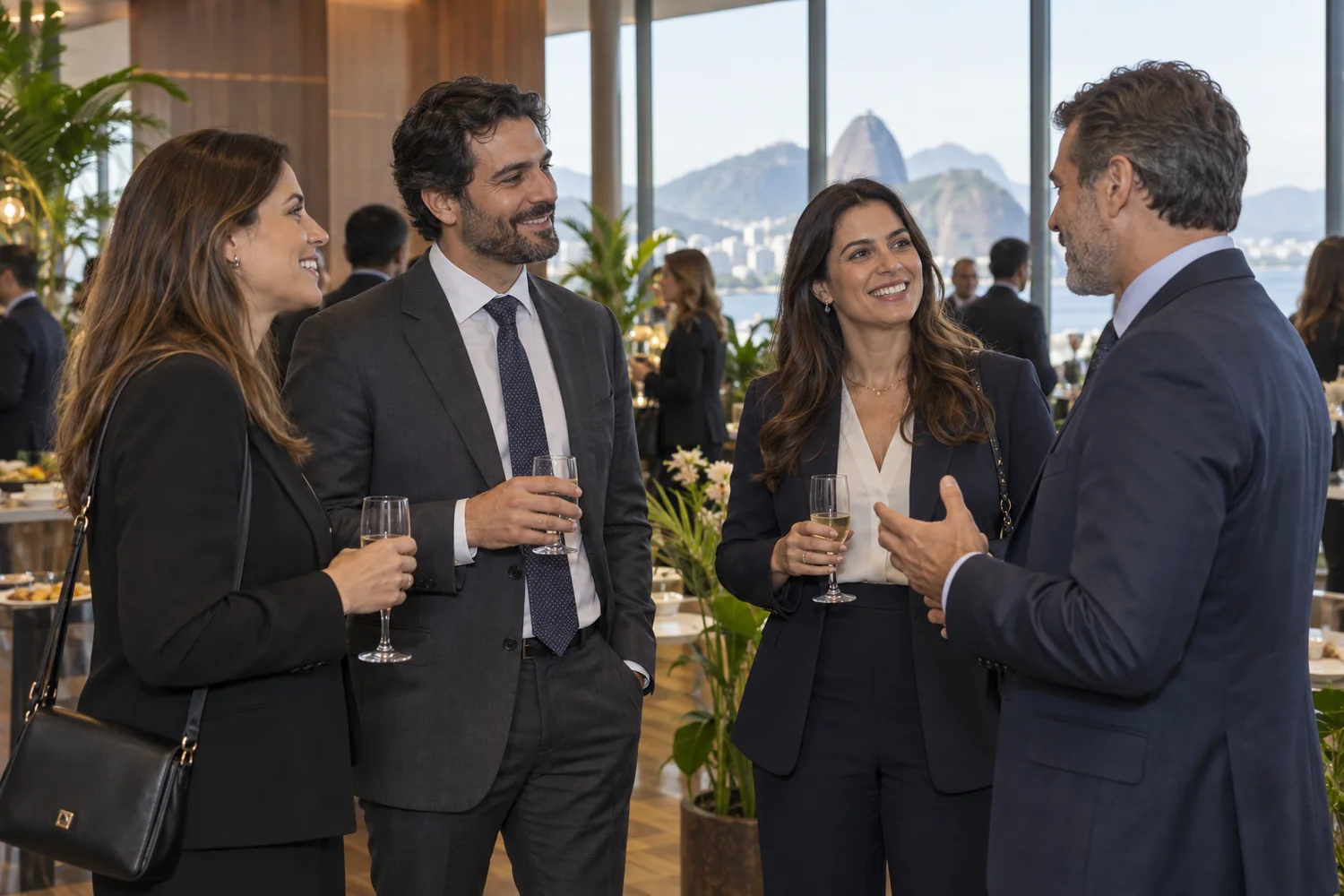 Cena ilustrativa de um encontro corporativo